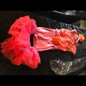 Girls dance costume with Asian accents